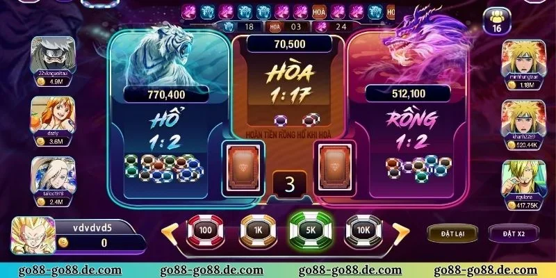 Hướng dẫn cách đánh Rồng Hổ chất lượng